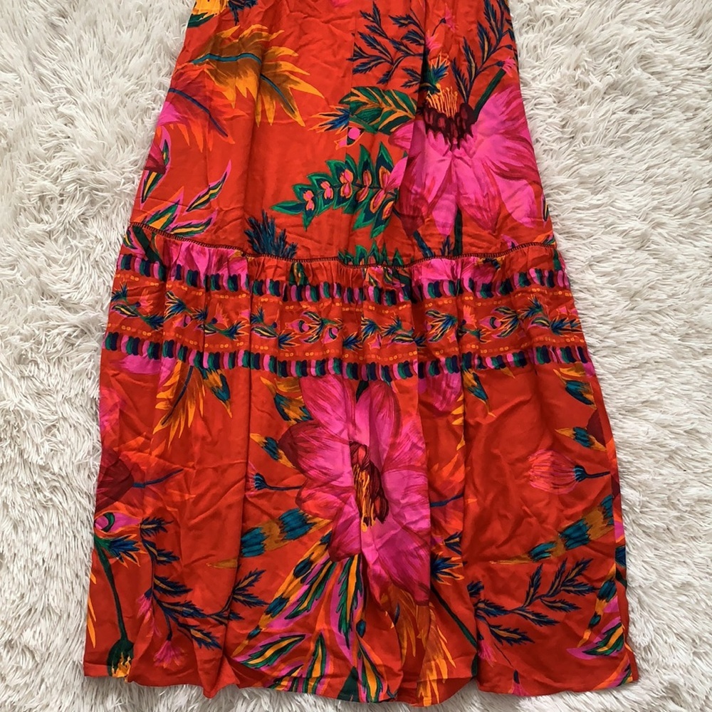 FARM Rio Vibrant Floral Maxi Dress - Red and Pink - Picture 10 of 14